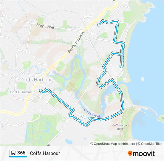 365 Route: Schedules, Stops & Maps - Coffs Harbour (Updated)