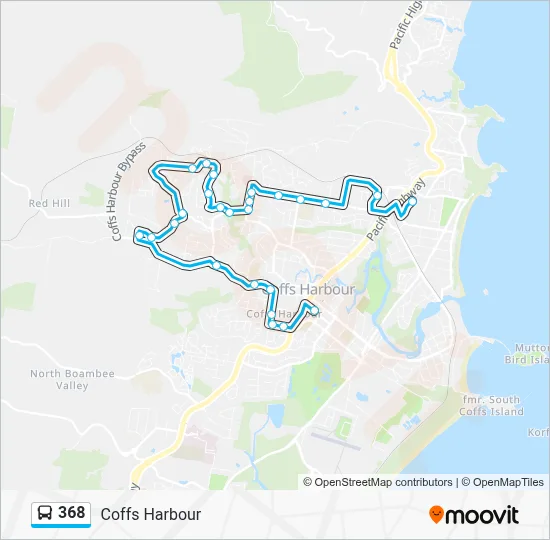 368 Route: Schedules, Stops & Maps - Coffs Harbour (Updated)
