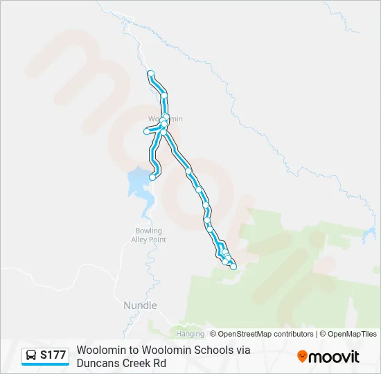 Mapa de S177 de autobús