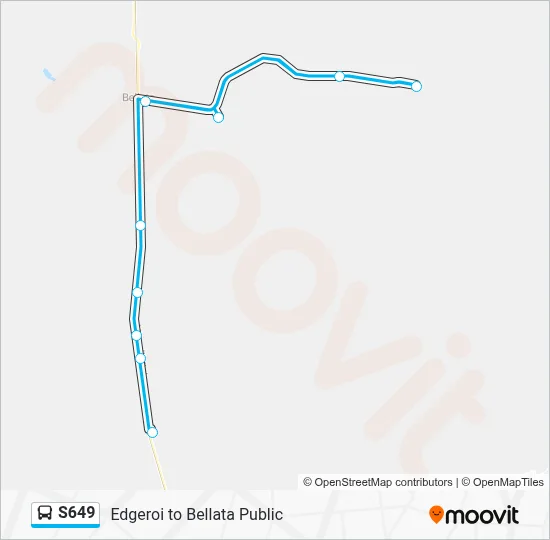 Mapa de S649 de autobús
