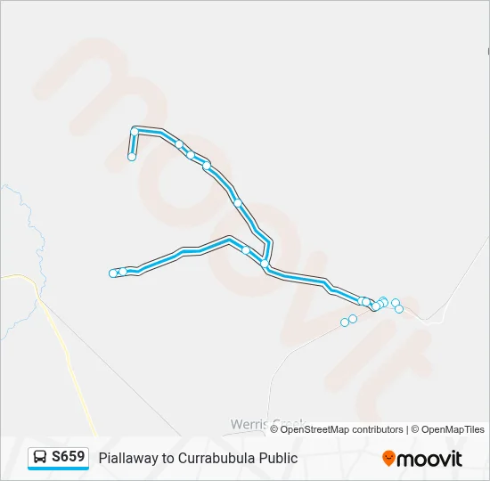 Mapa de S659 de autobús