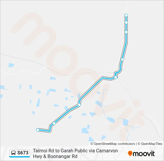Mapa de S673 de autobús