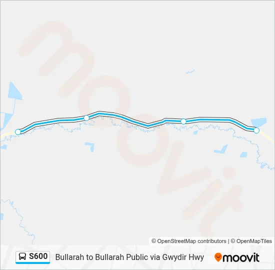 Mapa de S600 de autobús