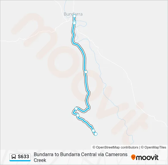 Mapa de S633 de autobús