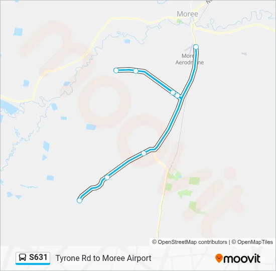 Mapa de S631 de autobús