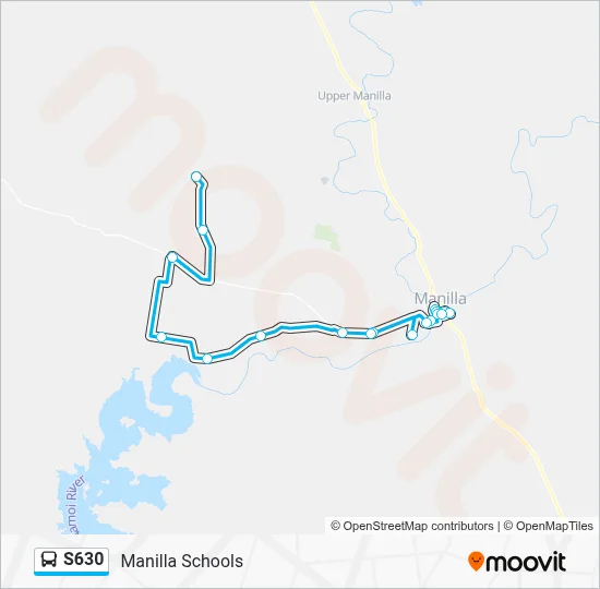 Mapa de S630 de autobús