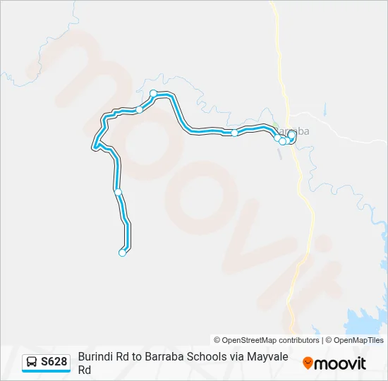 Mapa de S628 de autobús
