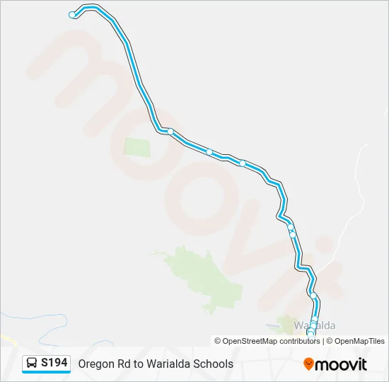 Mapa de S194 de autobús