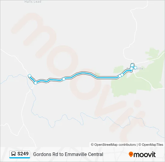 Mapa de S249 de autobús