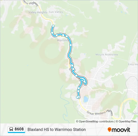 8608 Route: Schedules, Stops & Maps - Sun Valley (Updated)