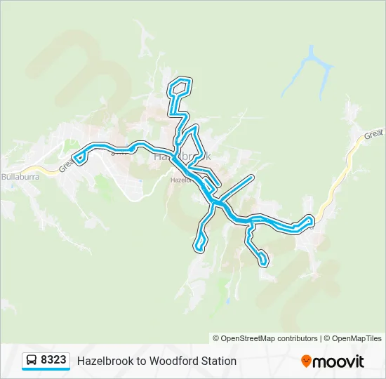 8323 Route: Schedules, Stops & Maps - Hazelbrook Primary (Updated)
