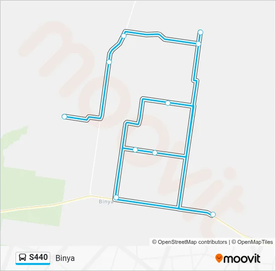Mapa de S440 de autobús