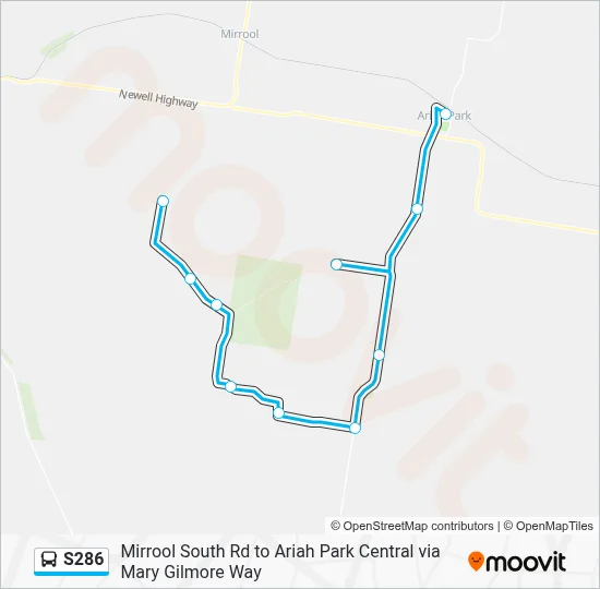 Mapa de S286 de autobús