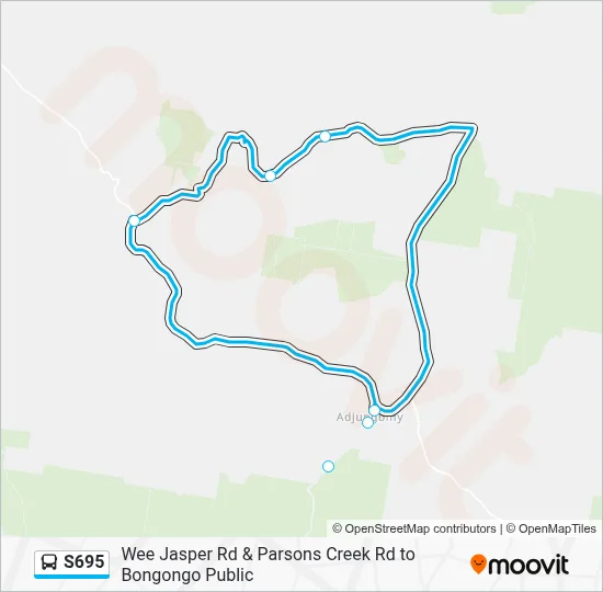 Mapa de S695 de autobús