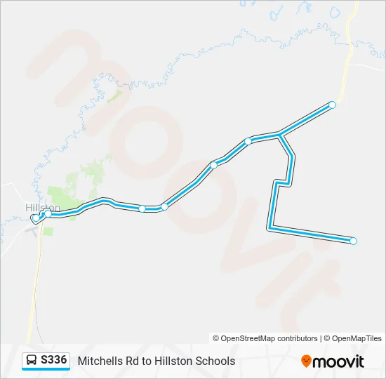 Mapa de S336 de autobús