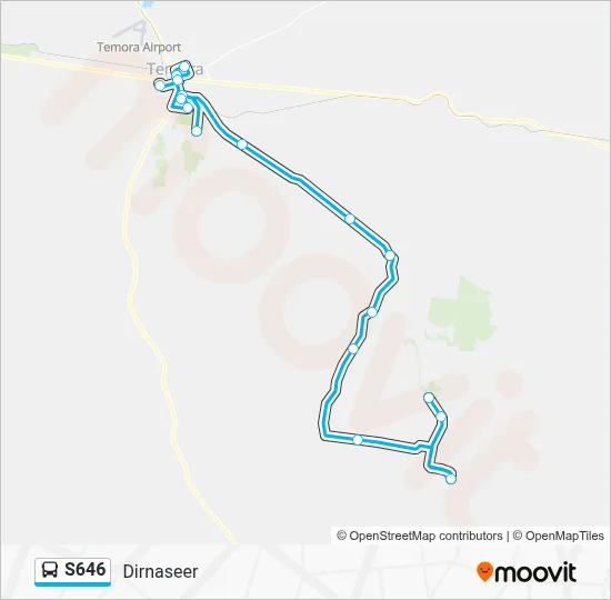 Mapa de S646 de autobús