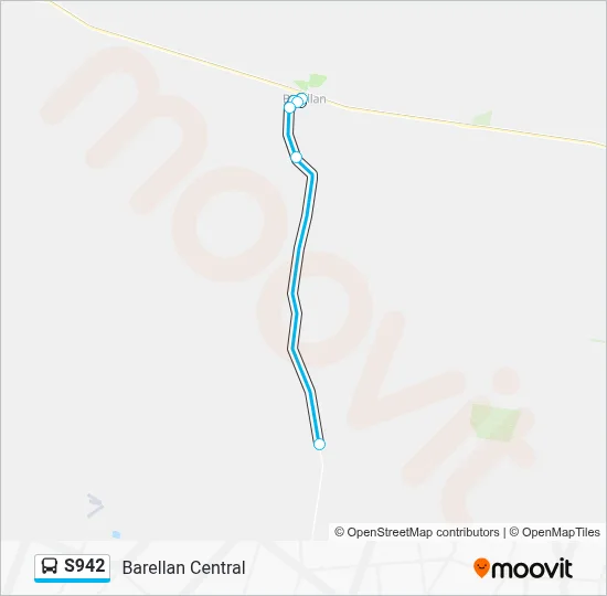 Mapa de S942 de autobús