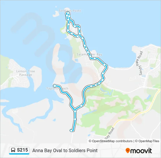 S215 S215 Route: Schedules, Stops & Maps - Soldiers Point (Updated)