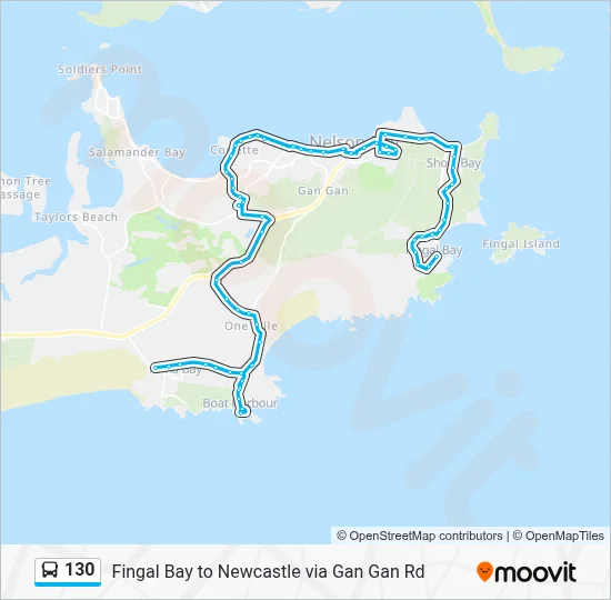 130 Route: Schedules, Stops & Maps - Anna Bay via Boat Harbour (Updated)