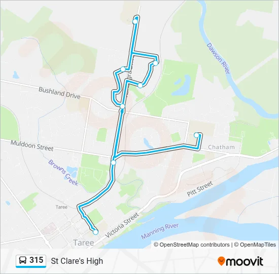 315 Route: Schedules, Stops & Maps - St Clare's High (Updated)