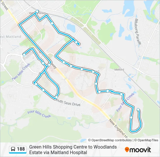 188 Route: Schedules, Stops & Maps - Greenhills Stockland (Updated)