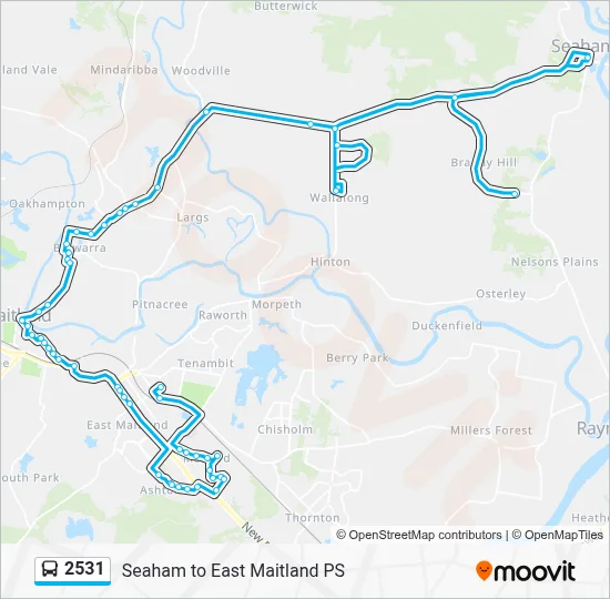 2531 Route - Seaham to East Maitland PS: Schedules, Stops & Maps ...