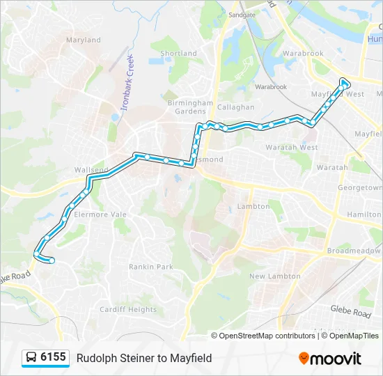 6155 Route: Schedules, Stops & Maps - Mayfield West (Updated)