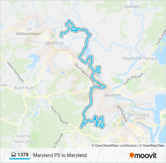 1378 Route: Schedules, Stops & Maps - Bolwarra (Updated)