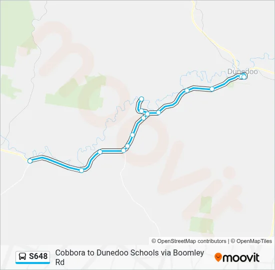 Mapa de S648 de autobús
