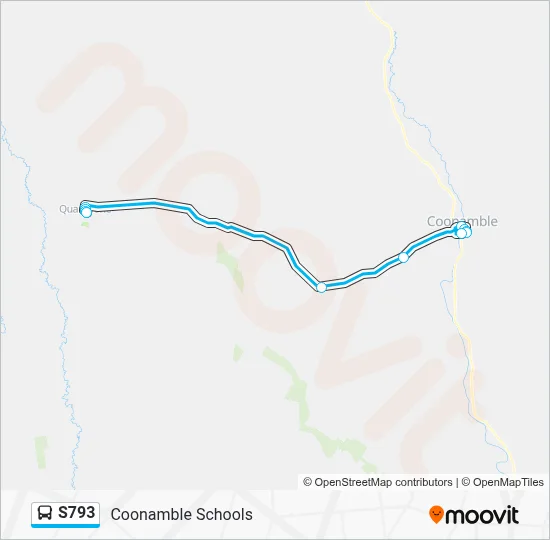 Mapa de S793 de autobús