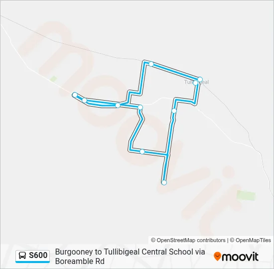 Mapa de S600 de autobús
