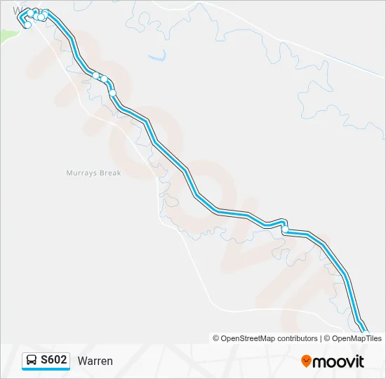Mapa de S602 de autobús
