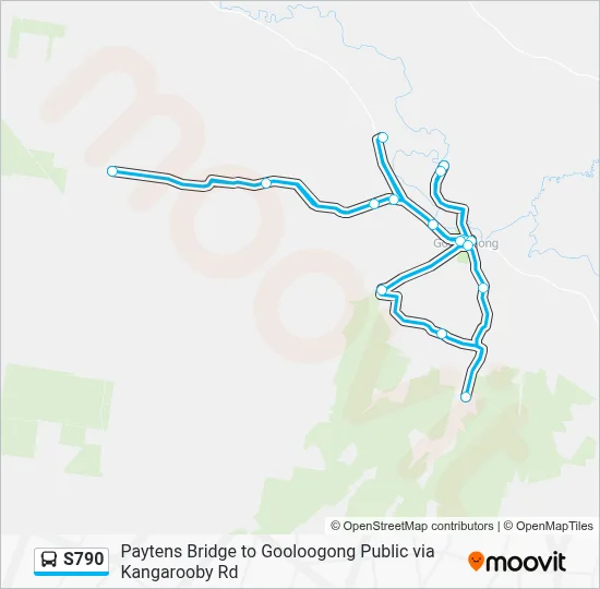 Mapa de S790 de autobús