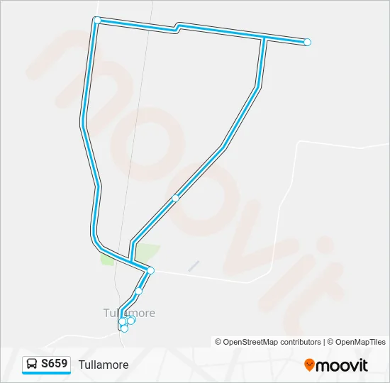 Mapa de S659 de autobús