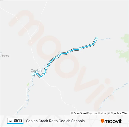 Mapa de S618 de autobús