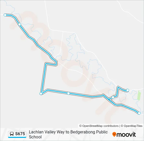 Mapa de S675 de autobús