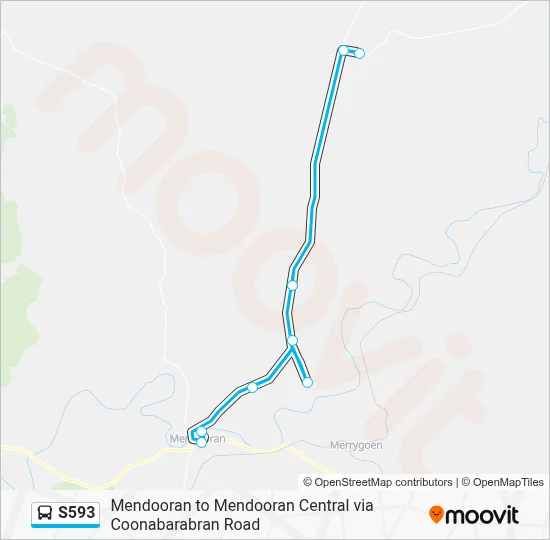 Mapa de S593 de autobús