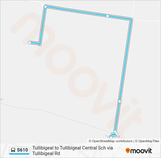 Mapa de S610 de autobús
