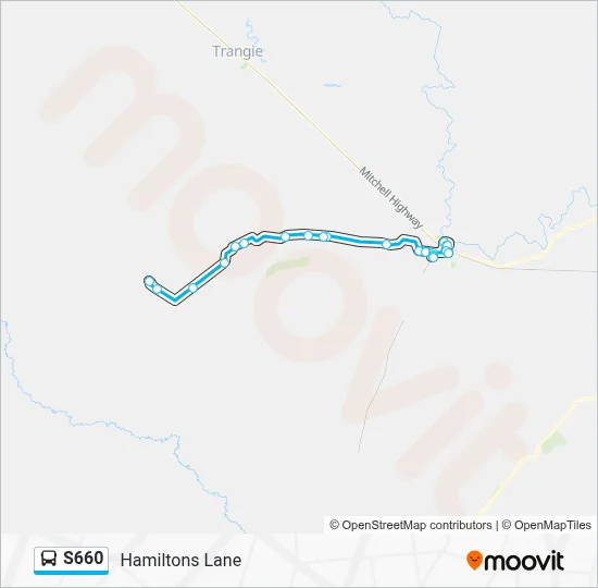 Mapa de S660 de autobús
