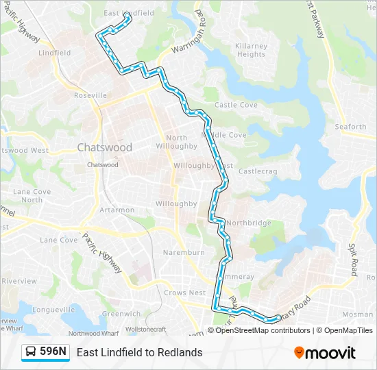 596N Route: Schedules, Stops & Maps - Redlands (Updated)