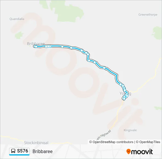 Mapa de S576 de autobús