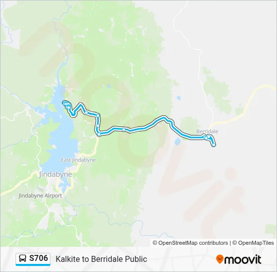 Mapa de S706 de autobús