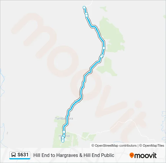 Mapa de S631 de autobús