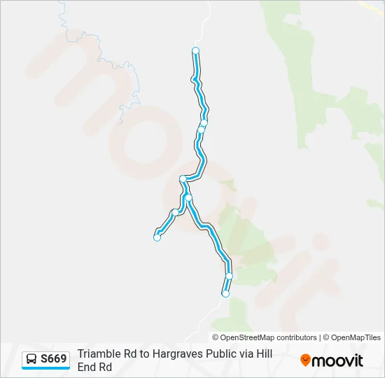 Mapa de S669 de autobús
