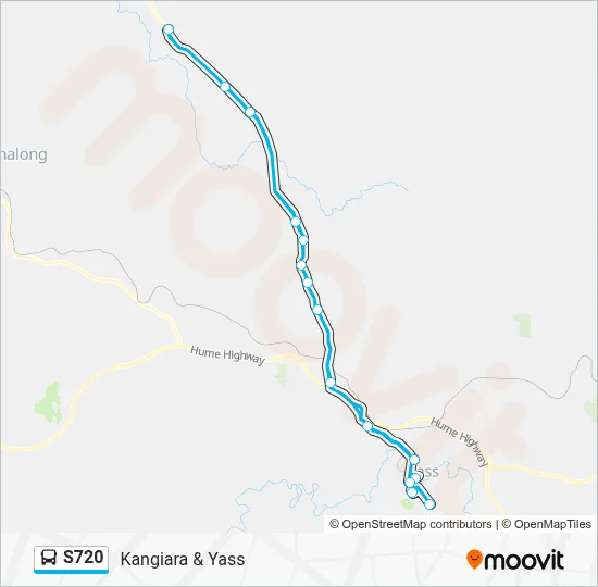 Mapa de S720 de autobús
