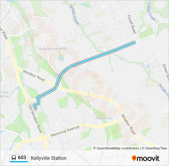 603 Route - Rouse Hill Station to Parramatta via Glenhaven: Schedules ...
