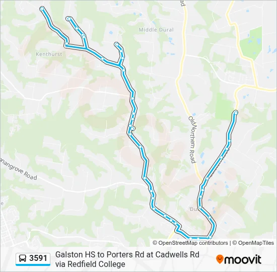 Kenthurst Map 3591 Route: Schedules, Stops & Maps - Kenthurst (Updated)