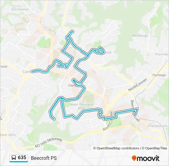 635 Route: Schedules, Stops & Maps - Beecroft PS (Updated)