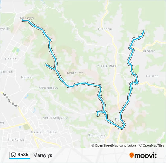 Postcode 3585 Map 3585 Route: Schedules, Stops & Maps - Maraylya (Updated)