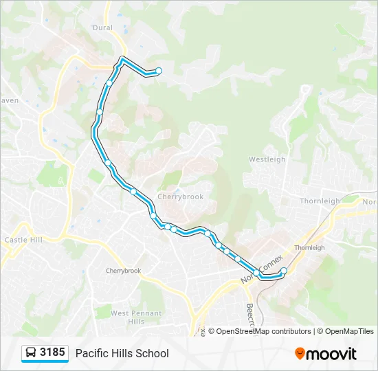 3185 Route: Schedules, Stops & Maps - Pacific Hills School (Updated)